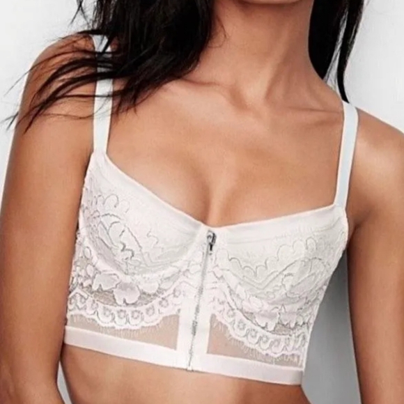 Victoria's Secret Sexy Long Line Lace Push Up Bra - Picture 1 of 12